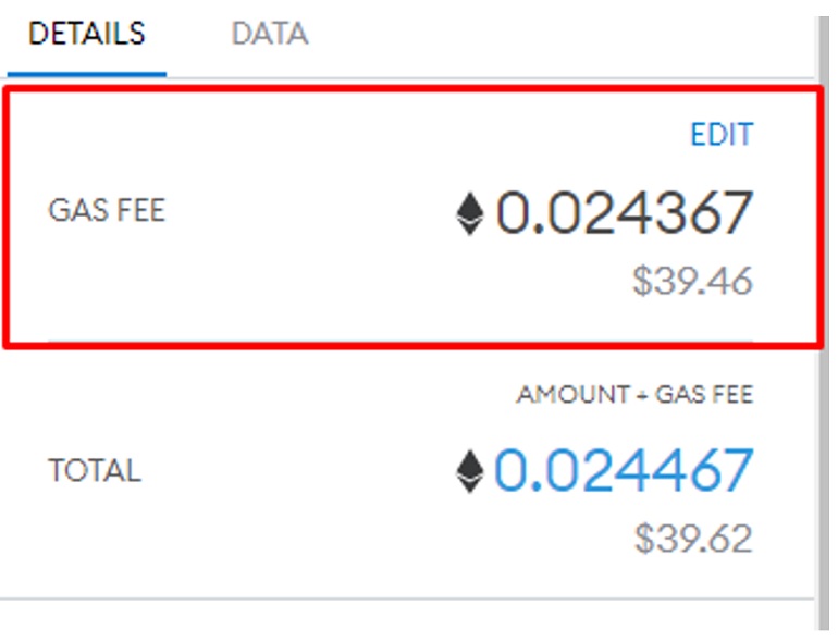 Gas Fees Ethereum