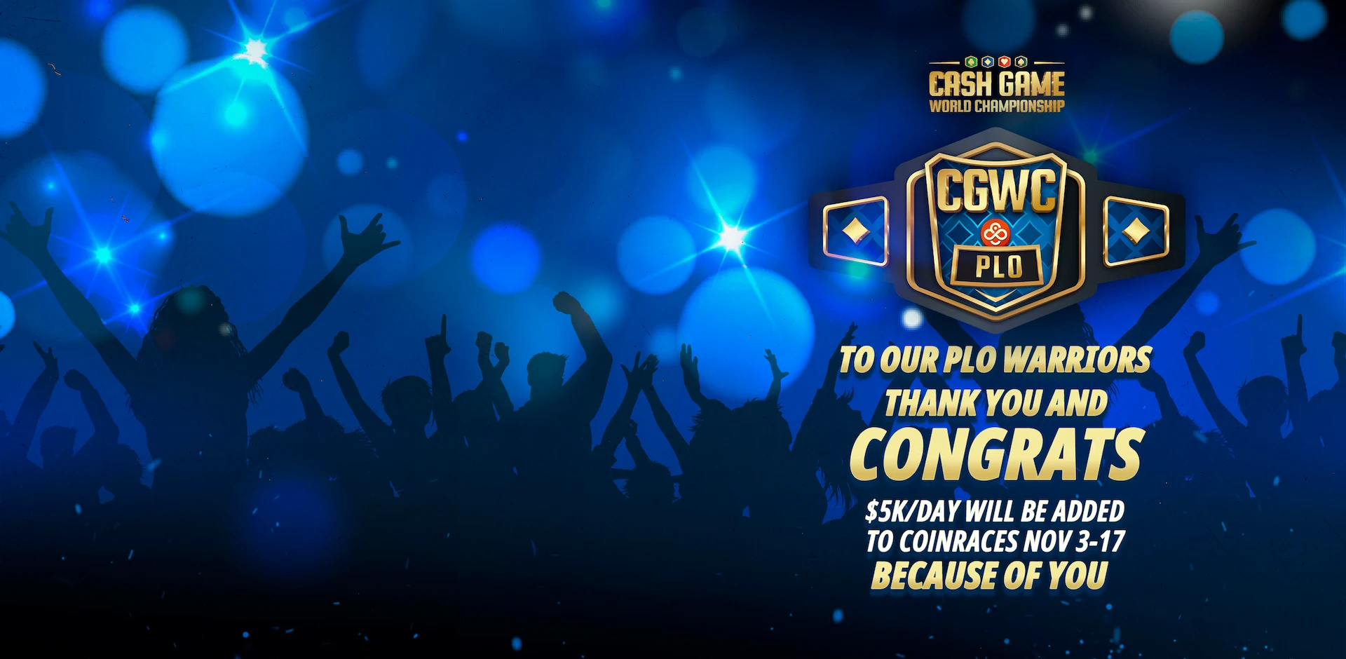 Чемпионат мира по кэш-игре в пот-лимитную омаху (PLO) на CoinPoker